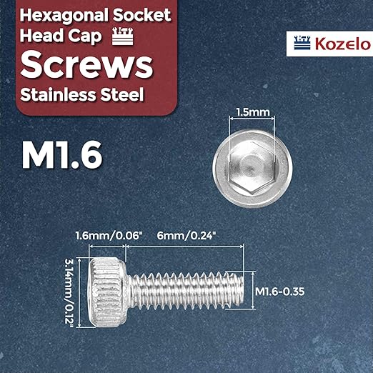Kozelo 100pcs Socket Head Cap Screws - Image 2