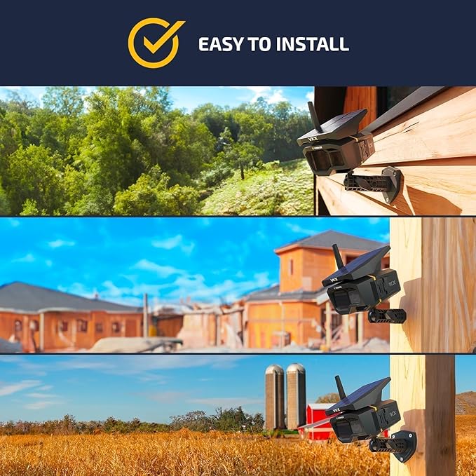 Vosker VKX Farmers Pack Solar 4G LTE Security Camera, Wireless Outdoor - Image 8