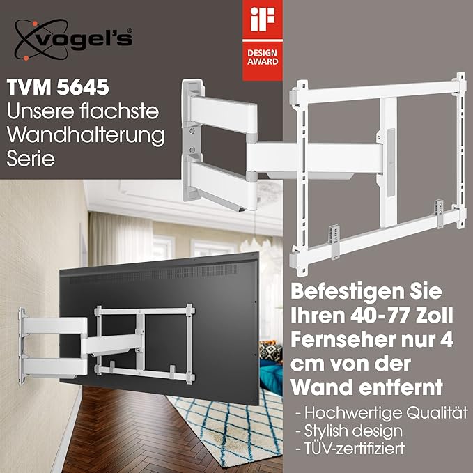 Vogel's TVM 5645 Full-Motion Ultra-Thin TV Wall Bracket - Image 2