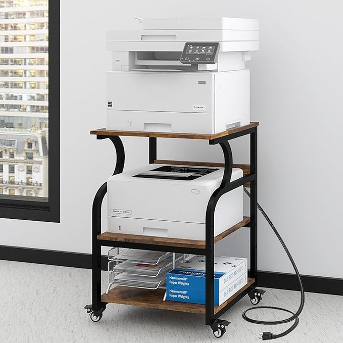 Natwind Large 3-Tier Rolling Printer Cart by Natwind