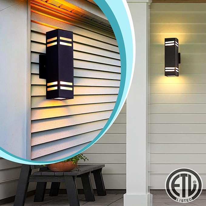 iYogaled Up and Down Lights Outdoor Wall Light Fixtures, Aluminum Dusk to Dawn - Image 7