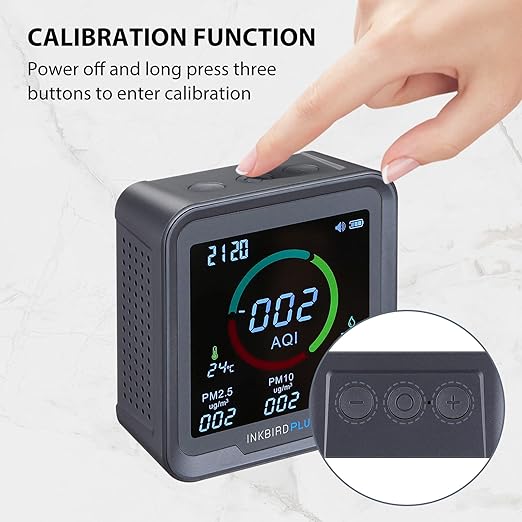 INKBIRDPLUS 6-in-1 Indoor Air Quality Monitor, Detects CO2, Temperature and - Image 7