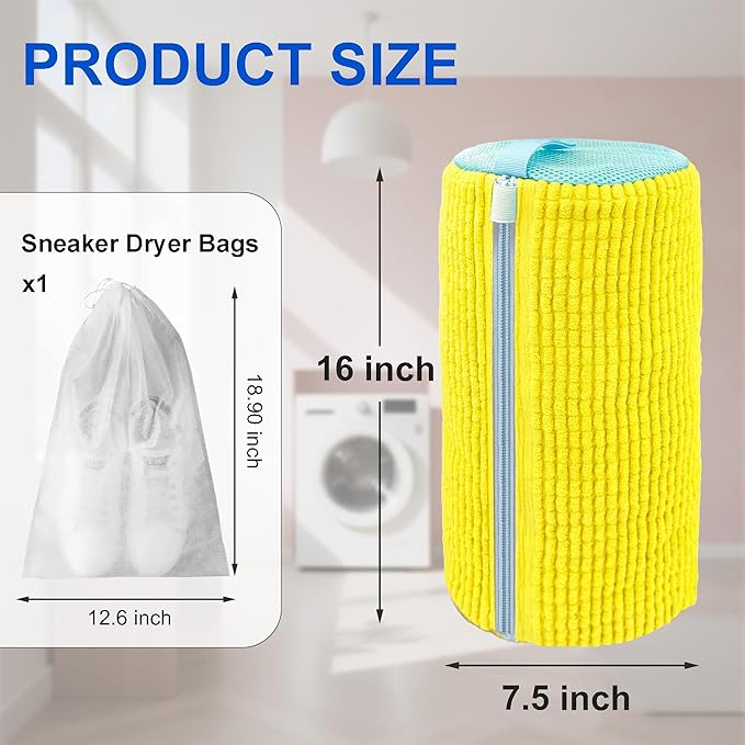 Cilkus Shoe Washing Machine Bag – 2 Pack Reusable Laundry Shoe Bag - Image 3