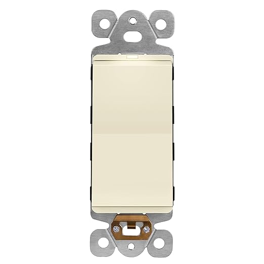 LIDER Minimalist Design Matte Finish Lighted Decorator Switch, Frameless Paddle by LIDER
