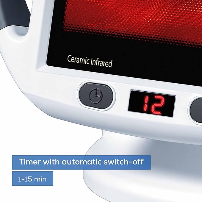 Beurer IL50 Infrared Heat Lamp Heated Red Light Therapy Lamp - Image 7