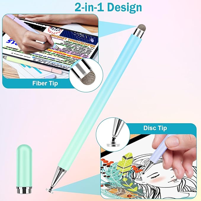 Stylus Pens for Touch Screens, 2 in 1 Stylus Pen Compatible - Image 4