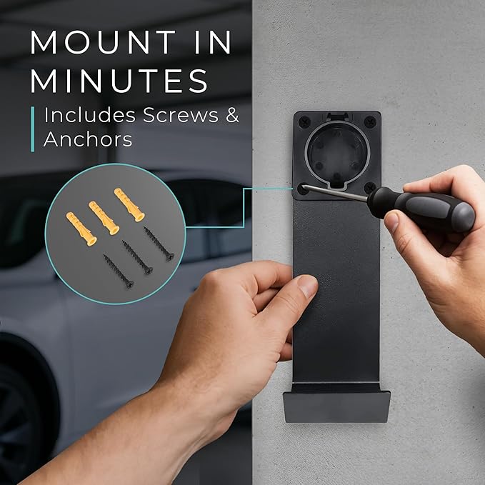 Lectron Electric Vehicle Charger Nozzle Holster Dock & J-Hook Combo - Image 7