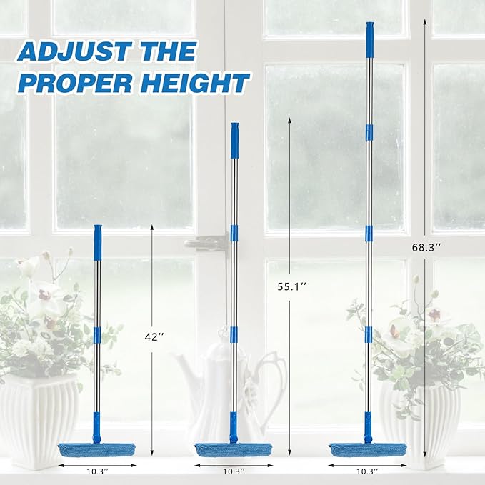 Professional Window Squeegee, 2 in 1 Window Cleaner - Image 4