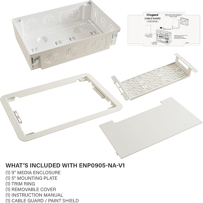 Legrand - OnQ Cable Management, In-Wall Media Box, Dual Purpose Structured - Image 8