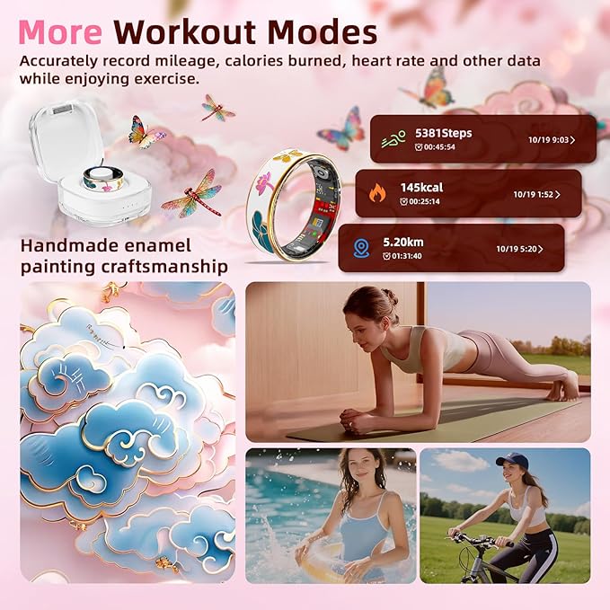 Smart Ring Health Tracker, Men & Women, Featuring a Heart Rate Monitor - Image 3