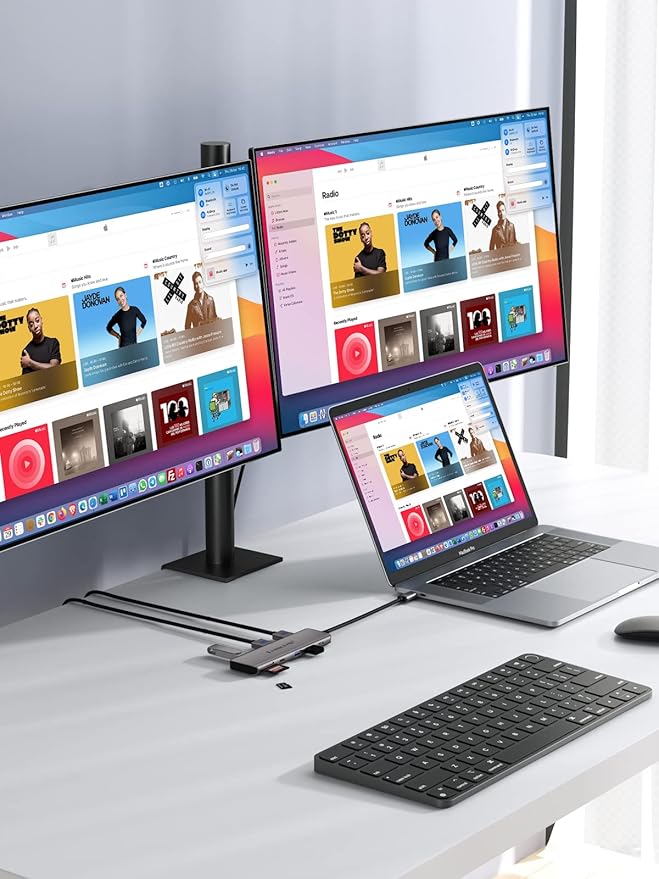 USB C Docking Station Dual Monitor, 10 in 1 USB C Hub - Image 7
