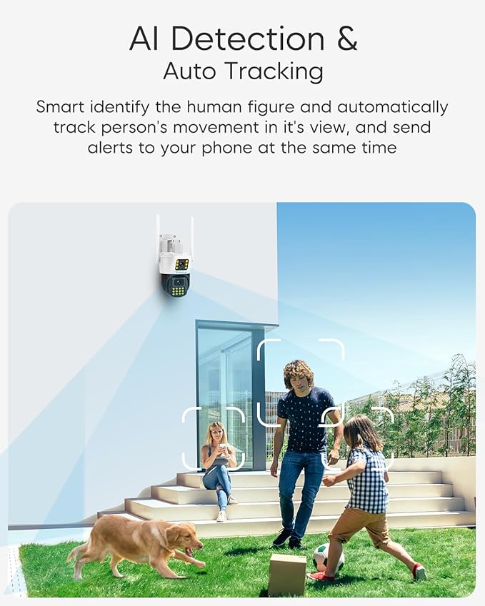 VSTARCAM 3MP+3MP Security Cameras Wireless Outdoor, 2K Dual Camera, 360° Pan & - Image 5