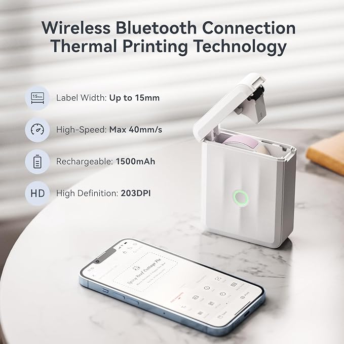 NIIMBOT D110 Upgraded Version Mini Label Maker Machine - Image 8