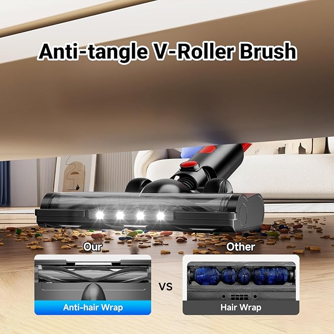 BSNAW Cordless Vacuum Cleaner for Home, 8-in-1 Lightweight Stick Vacuum - Image 5
