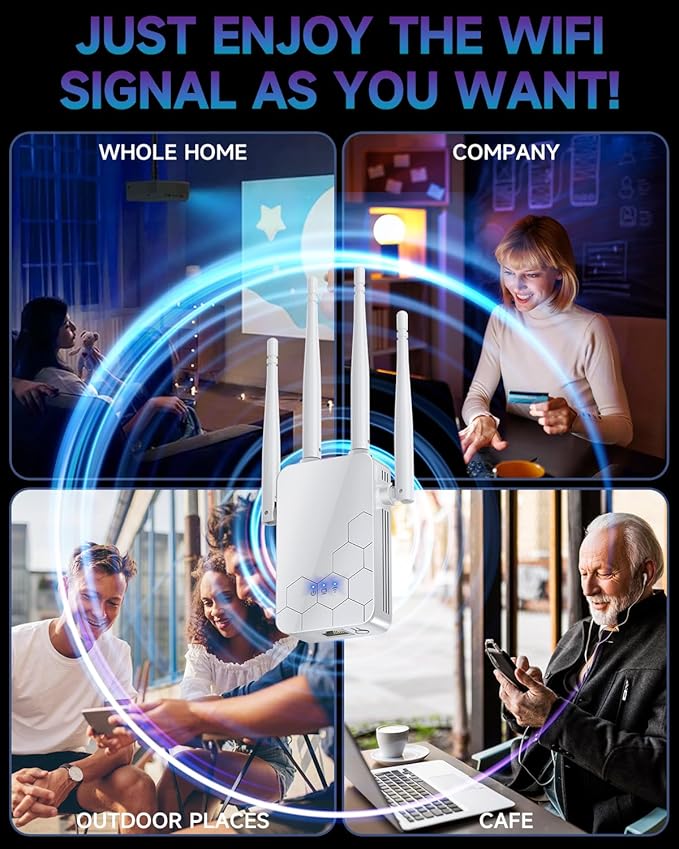 2026 WiFi Extender Internet Booster, 10000 Sq.ft Long Range Repeater Wireless - Image 7