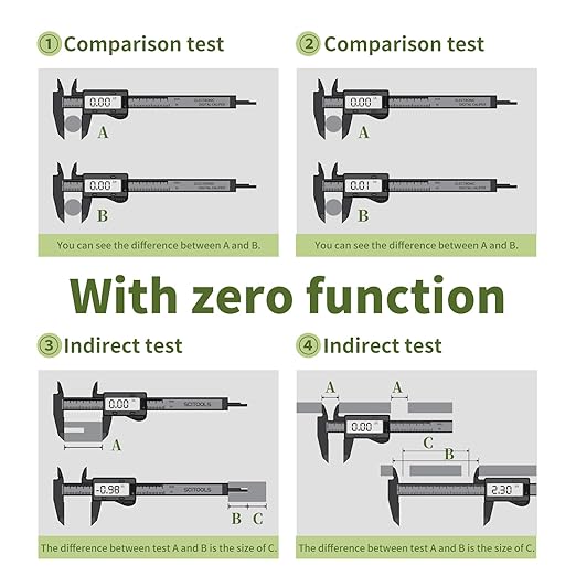 SCITOOLS Digital Caliper 0-8" Measuring Tool - Image 4