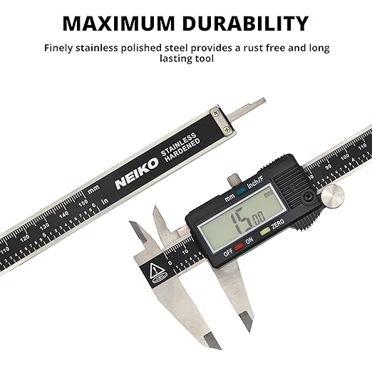 NEIKO 01407A Electronic Digital Caliper Measuring Tool, 0 - Image 4