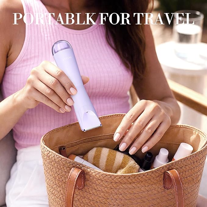 Bikini Trimmer for Women, Flyant 2 in 1 Electric Shaver for Women, Pubic Hair - Image 7