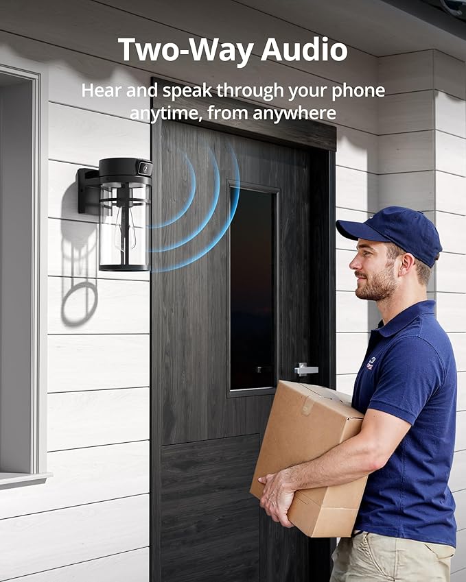 Jarnex Outdoor Porch Light Camera, 2K Wi-Fi Security Cam - Image 8