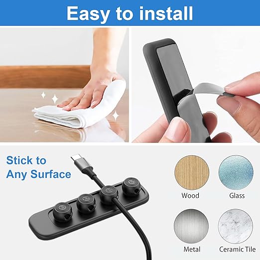 Wanheart Magnetic Cable Management, Cord Holder - Image 4
