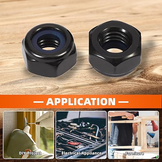 MewuDecor 5/16-18 Nylon Insert Hex Lock Nuts Locknuts, 304 Stainless Steel 18-8 - Image 5