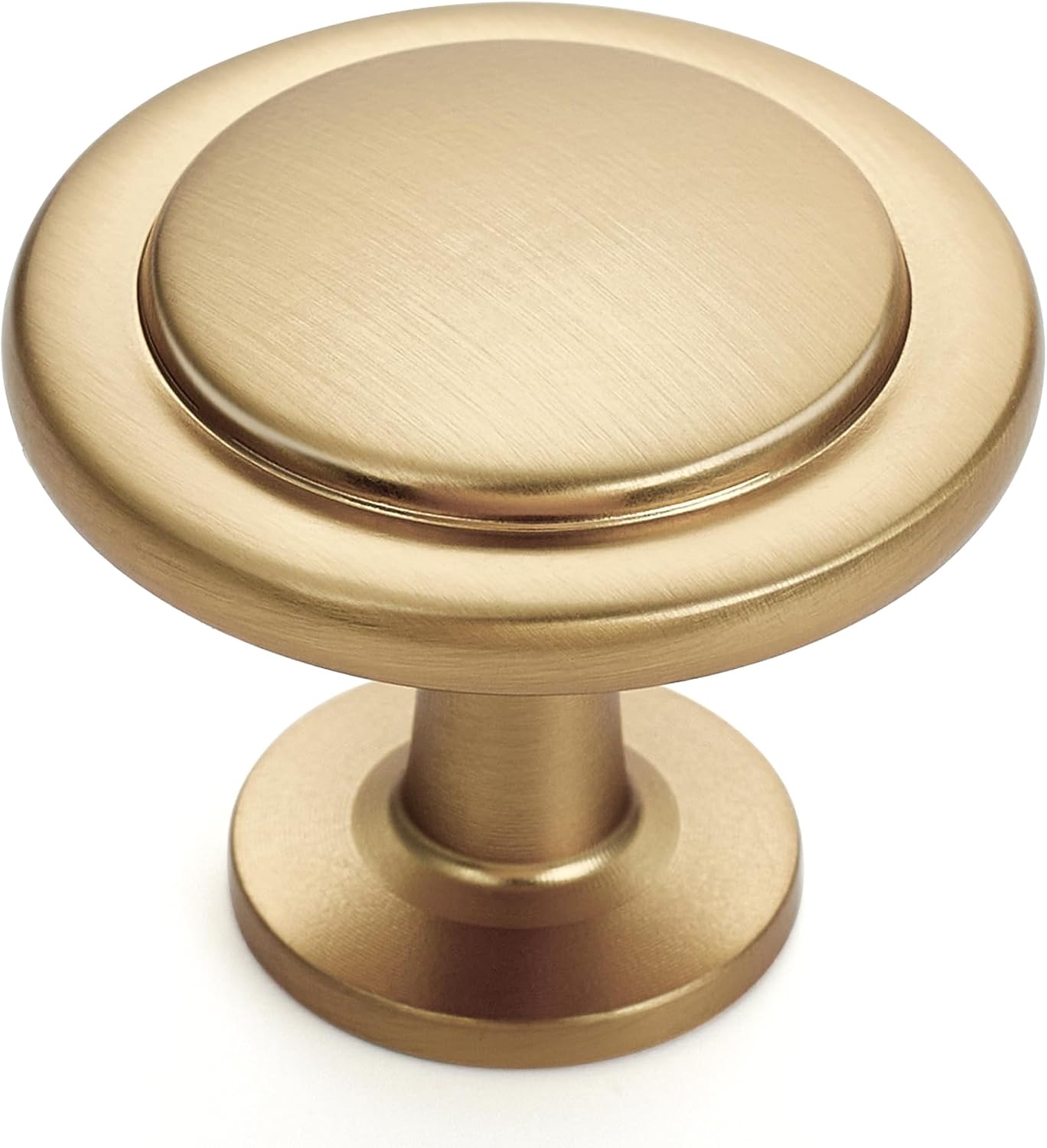 Ravinte Champagne Bronze Round Cabinet Knobs,Zinc Pulls,1-1/4 Inch,30 Pack | Solid Zinc Alloy, Single Hole, Screws Included, Drawer Pulls, Kitchen Cabinet Hardware, for Dresser Drawers Cupboard