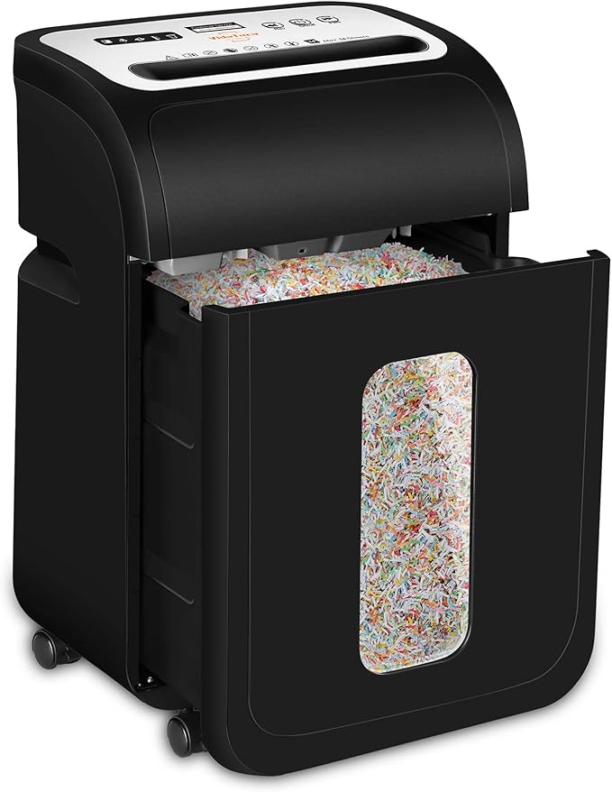 VidaTeco Paper Shredder for Home Office14-Sheet 60-Mins Micro Cut Shredder by VidaTeco