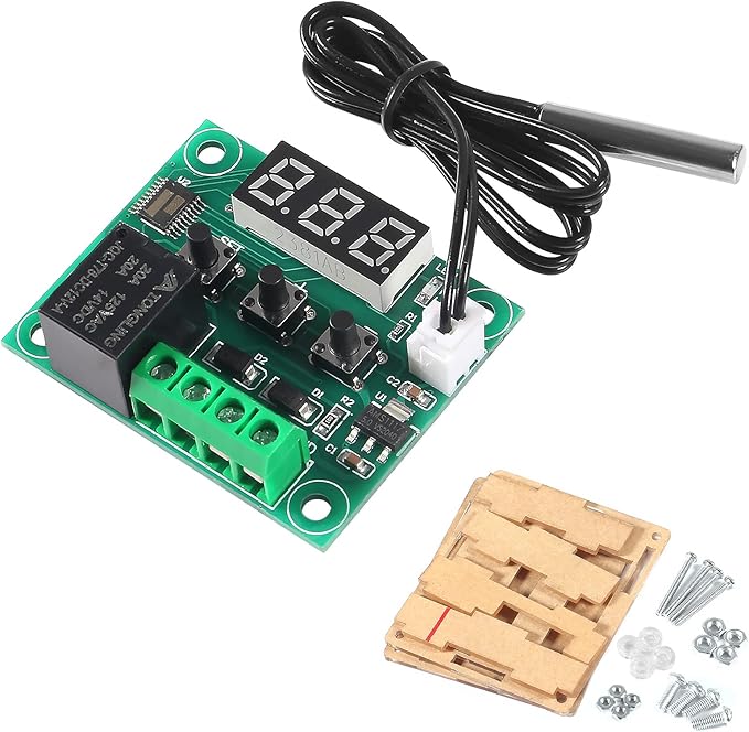 AEDIKO W1209 DC 12V Digital Temperature Controller Board Blue Digital Display - Image 4
