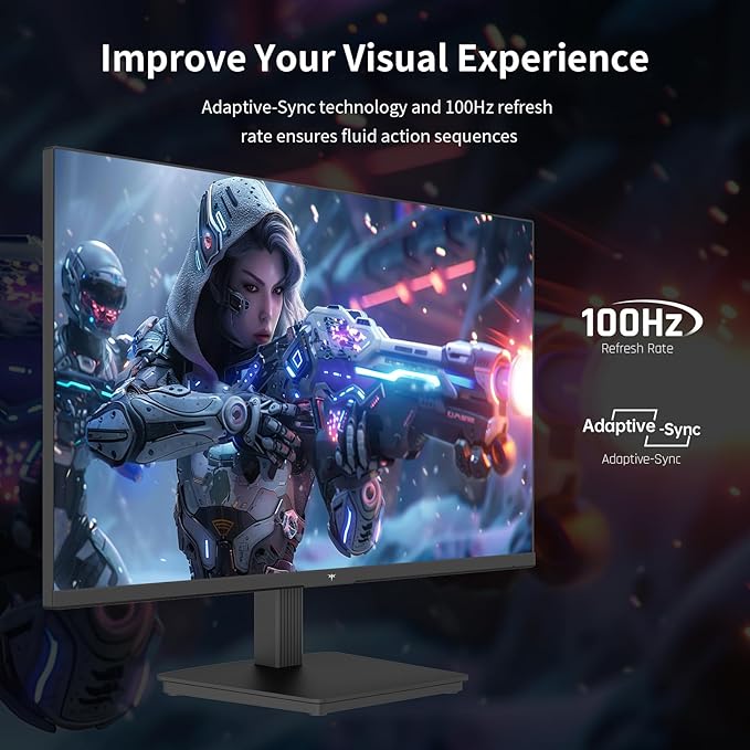 KTC 24 Inch QHD 2560x1440 IPS Computer Monitor, 100Hz Zero-Frame 2K Gaming - Image 3