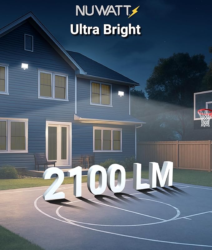 NUWATT 15W LED Flood Light, 3CCT 3000K/4000K/5000K Selectable, IP65 Waterproof - Image 5