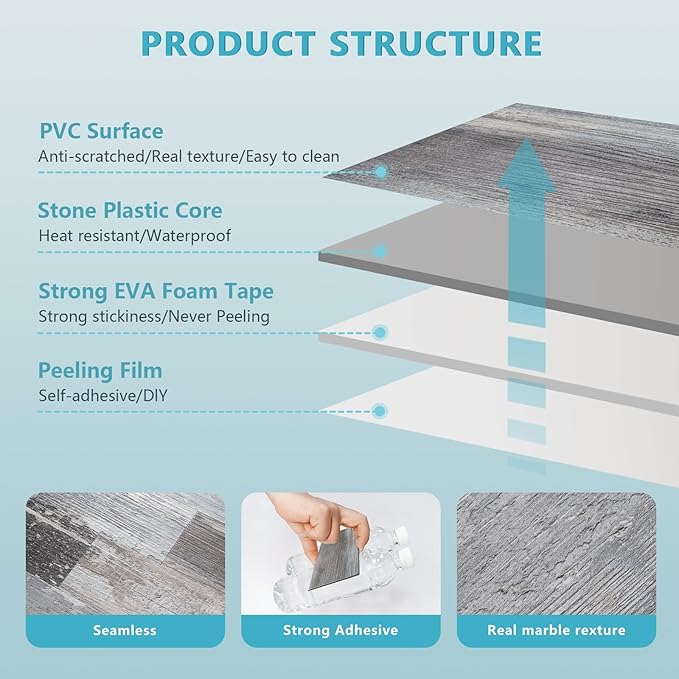 Vamos Tile 100-Piece Peel and Stick Backsplash Seamless Tile, Stick on - Image 8