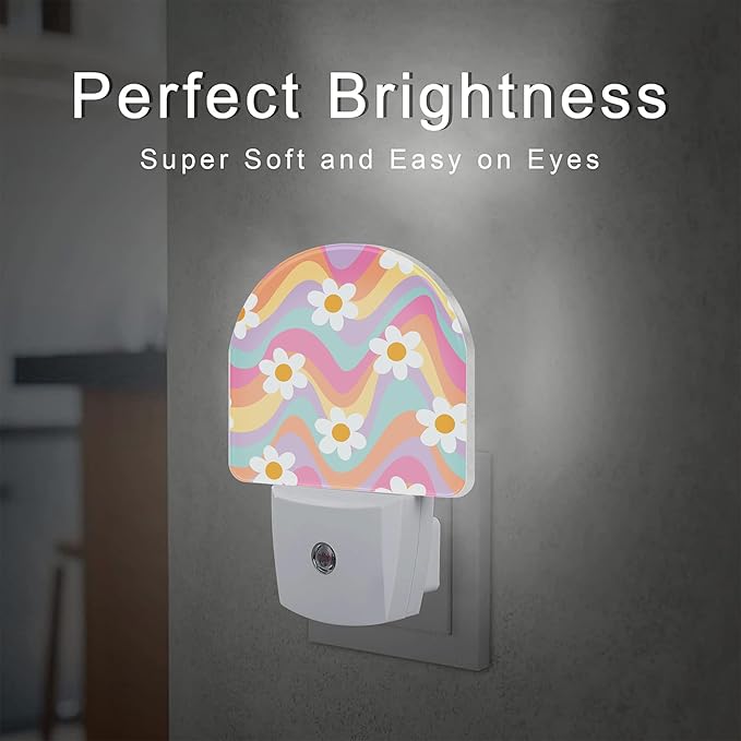 sndheke Groovy Hippie Daisies Flowers Night Light - Image 2