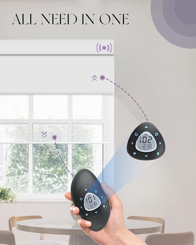 Graywind Motorized Dual Shades for Windows Smart Double Blinds Blackout and - Image 2