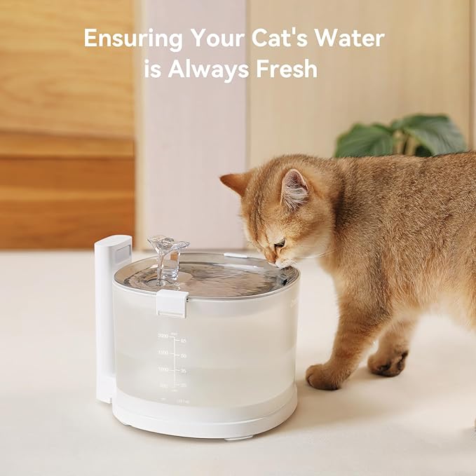Cheerble Pumpless Cat Water Elfin Fountain, Wireless Pet Fountain Battery - Image 4