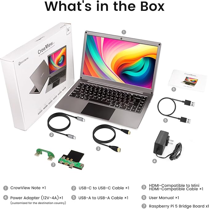 Portable Monitor with Keyboard, 14inch 1080P FHD Lapdock Compatible with - Image 9