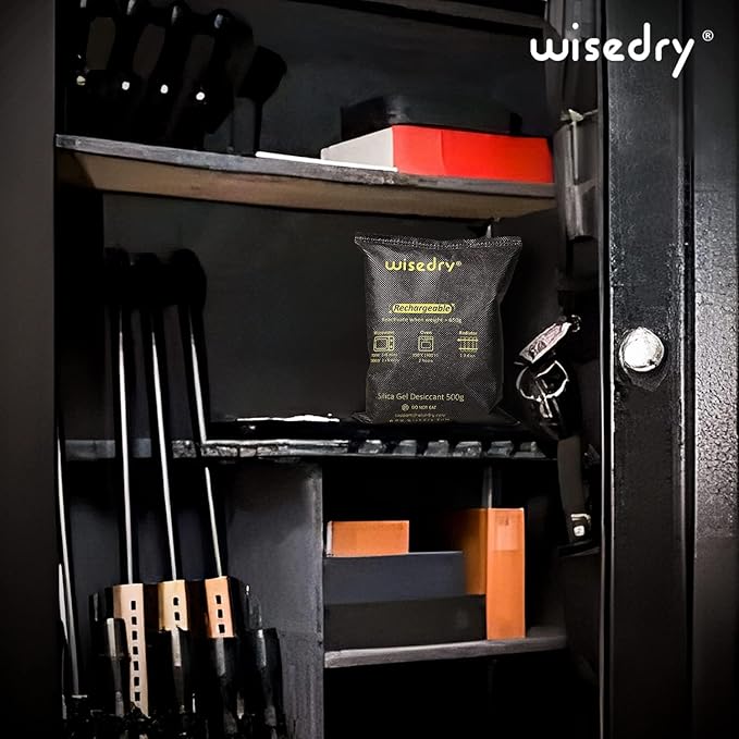 wisedry 4 x 500 Grams Rechargeable Silica Gel Car Dehumidifier, Microwave Fast - Image 4