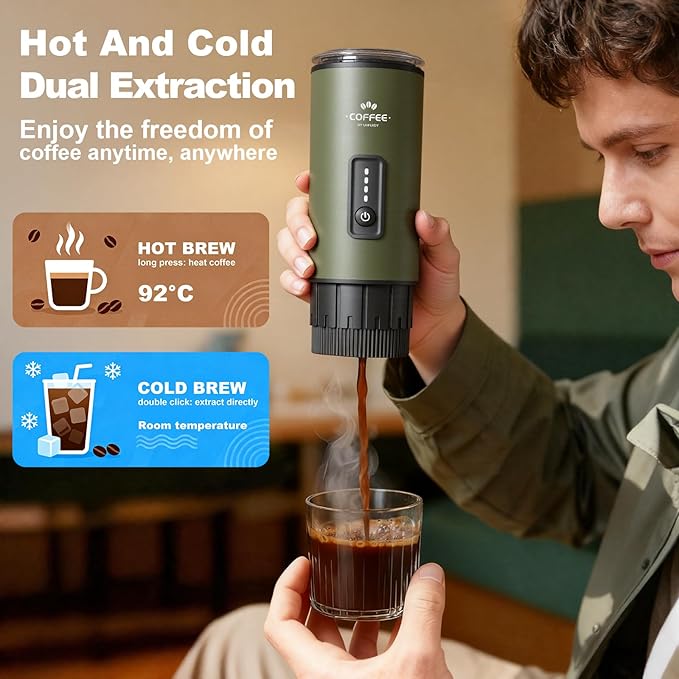 Portable Espresso Maker, 3 in 1 Coffee Maker Set - Image 4