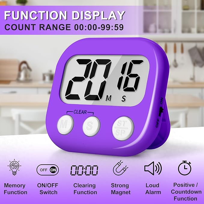 ZILLEEN Classroom Timer for Kids Teachers 2 Pack Digital Timers - Image 2