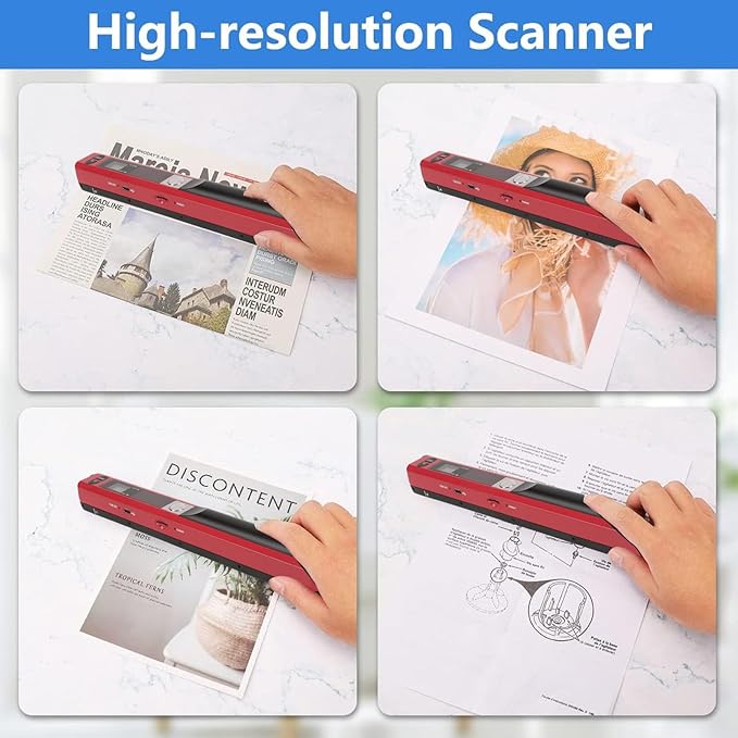Ymiko A4 Document Scanner Portable High Resolution 900 DPI Multifunctional - Image 4