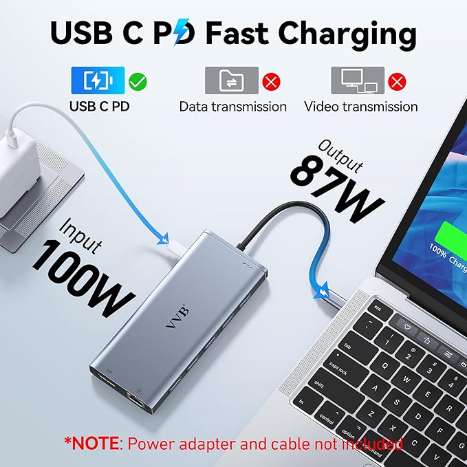 USB C Laptop Docking Station Dual Monitor HDMI - Image 5