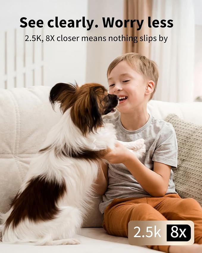 VIMTAG 5G 4MP Security Camera Indoor, 2 Pack Dog Camera - Image 5