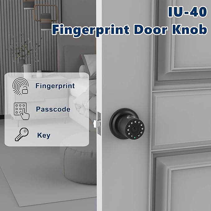 iuknob Fingerprint Door Knob - Image 2