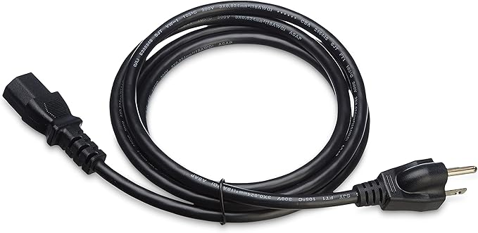 Amazon Basics PC Power Cord, 6 feet, AC Power Cord - Image 6