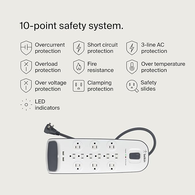 Belkin USB Power Strip Surge Protector - Image 3
