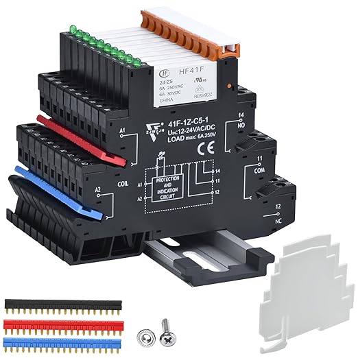 10Pcs Miniature Relay 24V DC, 24V AC 6Amp SPDT by ZJWZJH