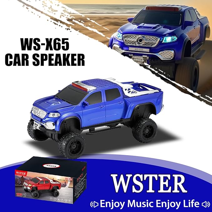 WSTER WS-X65 Pickup Truck Replica Bluetooth Speaker – HD Sound, FM Radio - Image 2