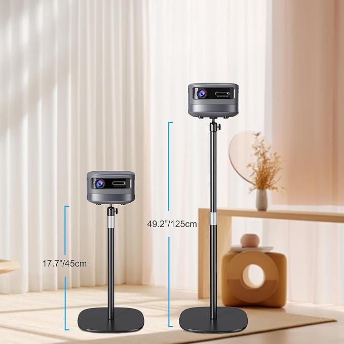 Hocoder Projector Stand Floor Projector Mount Stand 1/4 Screw - Image 4