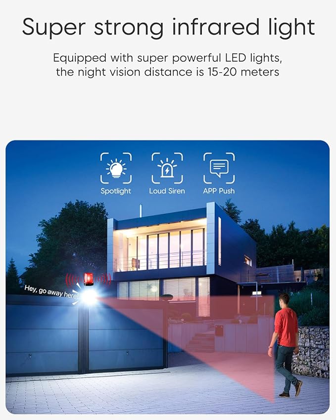 VSTARCAM 4MP Outdoor Security Camera, 360° View, Color Night Vision, PIR Motion - Image 3