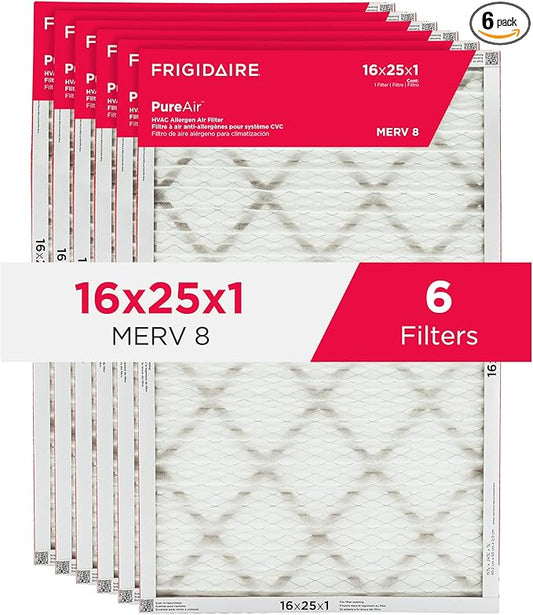 Frigidaire PureAir® 16x25x1 MERV 8 Allergen Electrostatic Pleated Air by Frigidaire