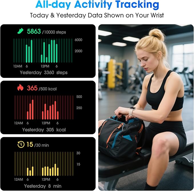Pedometer Watch No APP/Phone Required, Waterproof Fitness Tracker Watch - Image 3